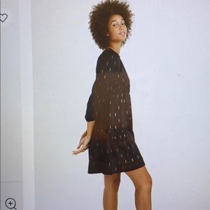 NWT Madewell Metallic Jacquard Dress 3X